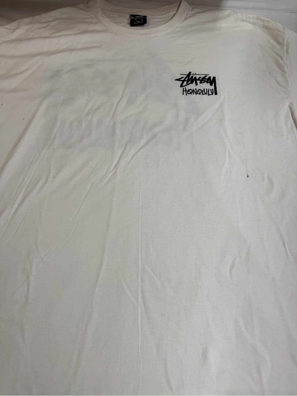 White Honolulu Logo Crewneck T-Shirt